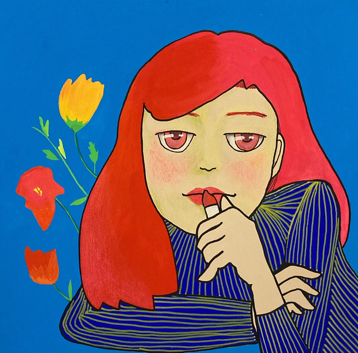手描きの絵を描きます 展示用の絵画、本の挿絵などの原画を配送にて納品いたします。 イメージ3