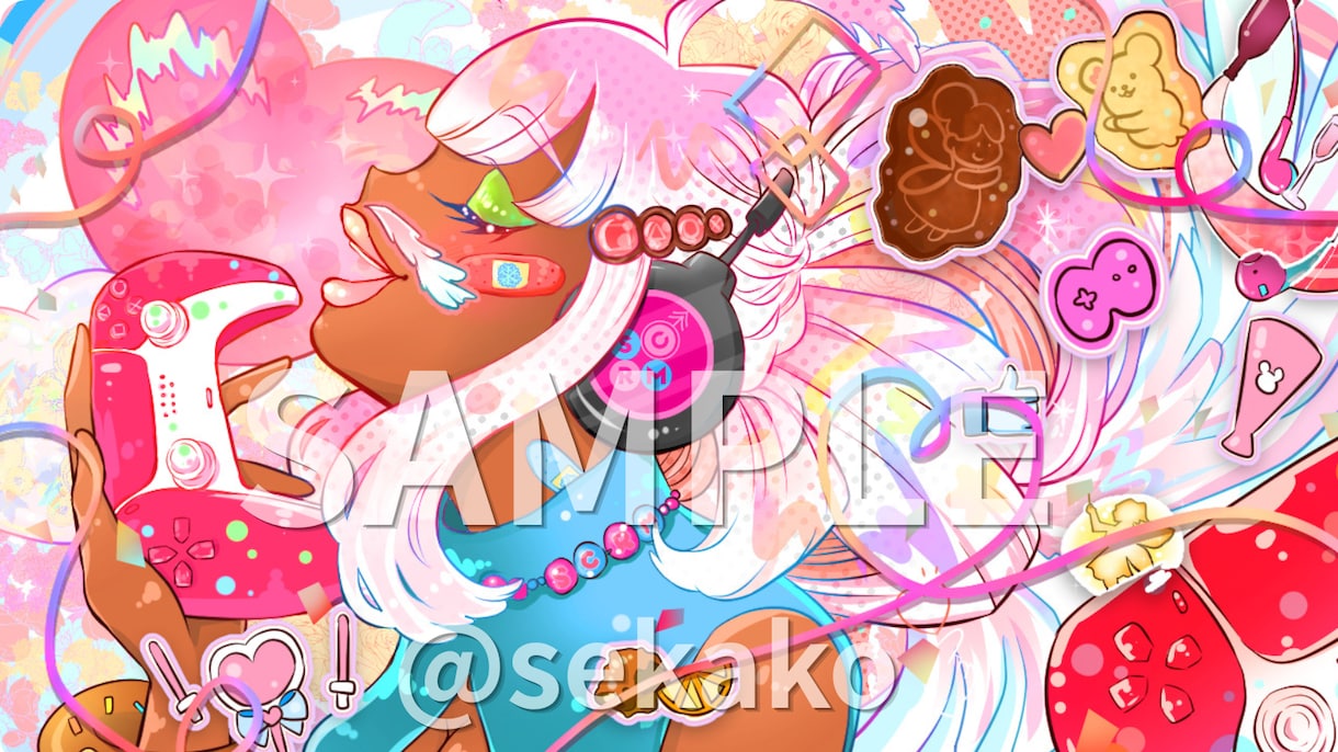 オリキャラ・アイコン等のイラスト描きます 観賞用・スマホ壁紙・挿絵など、ご要望に合わせて制作します！ イメージ9