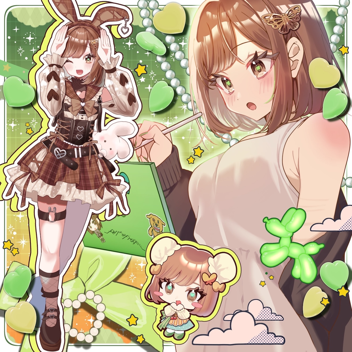 活動用にも鑑賞用にも♩かわいい萌え絵お描きします 先着1名様に今だけデフォルメおつけします！ イメージ2