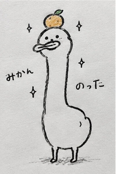 面白いオリジナル落書きを描きます ゆるくてシュールなキャラを手描きします イメージ2
