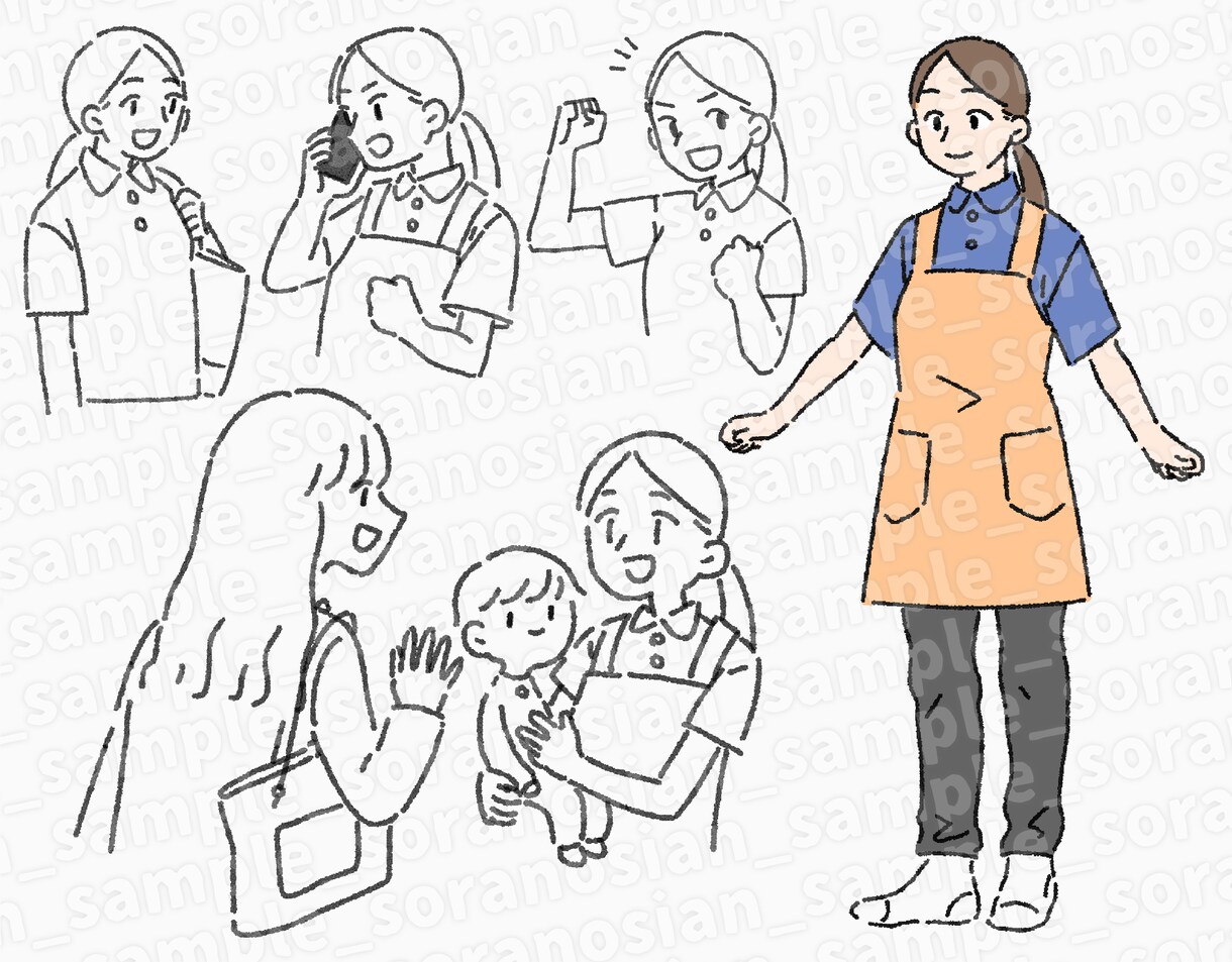 挿絵に最適！ナチュラルイラスト描きます わかりやすく親しみやすいイラストが人気！ イメージ8