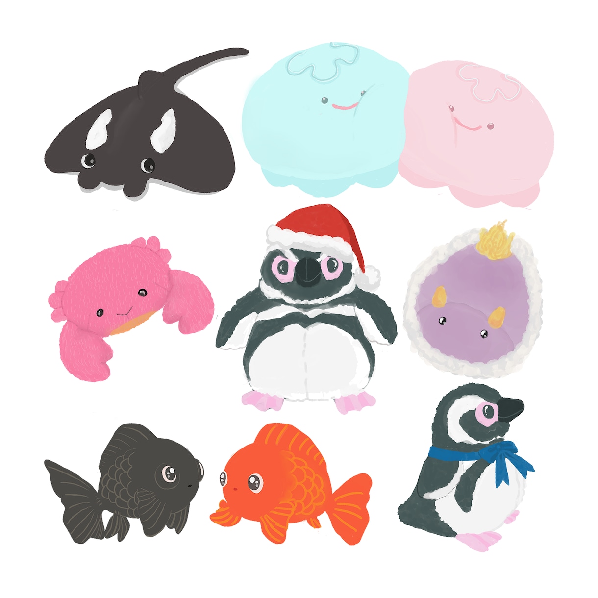 動物|食べ物|マスコットキャラ|POP描きます ぬくもり感のあるイラストであなたのおもいを形にします！ イメージ1