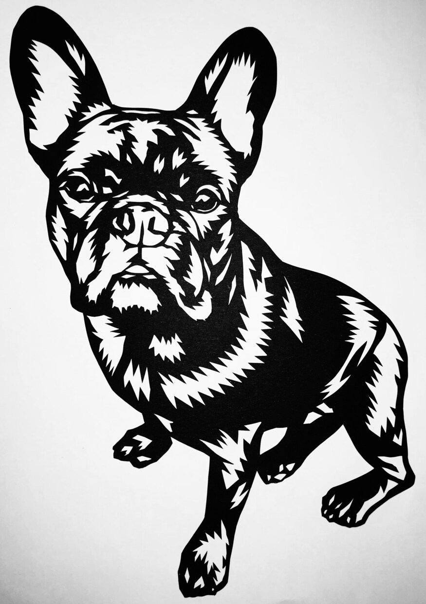ペットの似顔絵を切り絵で作ります 大切な家族だから。その成長と思い出を特別な形に残しませんか？ イメージ2