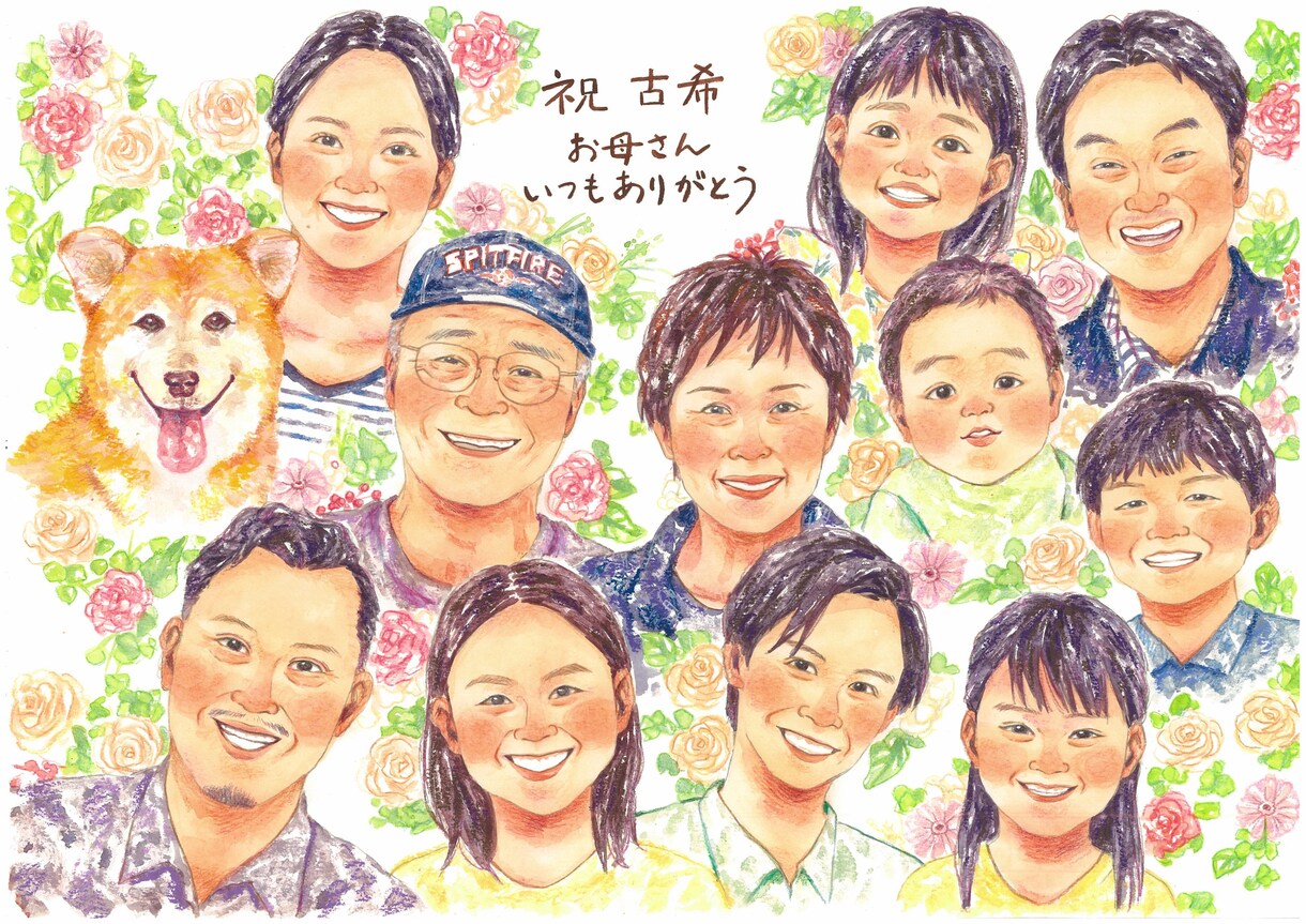 大人数用の似顔絵描きます 大人数での似顔絵が必要な方専用です イメージ7