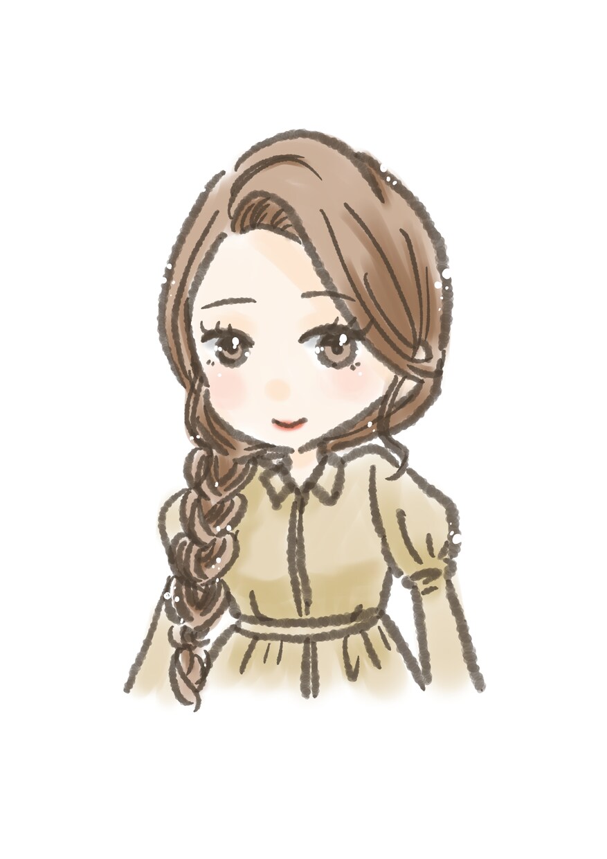 即納！ゆるふわ系かわいいアイコン、似顔絵作成します オプション無料多数！即納で制作いたします。 イメージ9