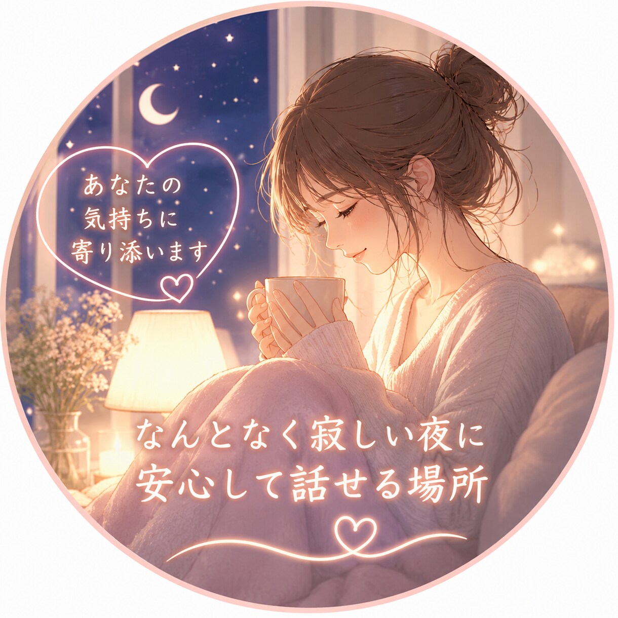 夜になると寂しい、我慢しないであなたの話し聞きます 1分から話し聞きます、恋愛専門、誰かの声聞きたい夜は… イメージ2