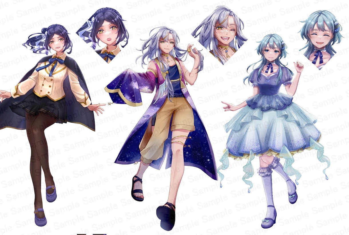 11月まで限定価格★キャラクターを描きます 空気感のあるキャラクターイラストが得意です イメージ3