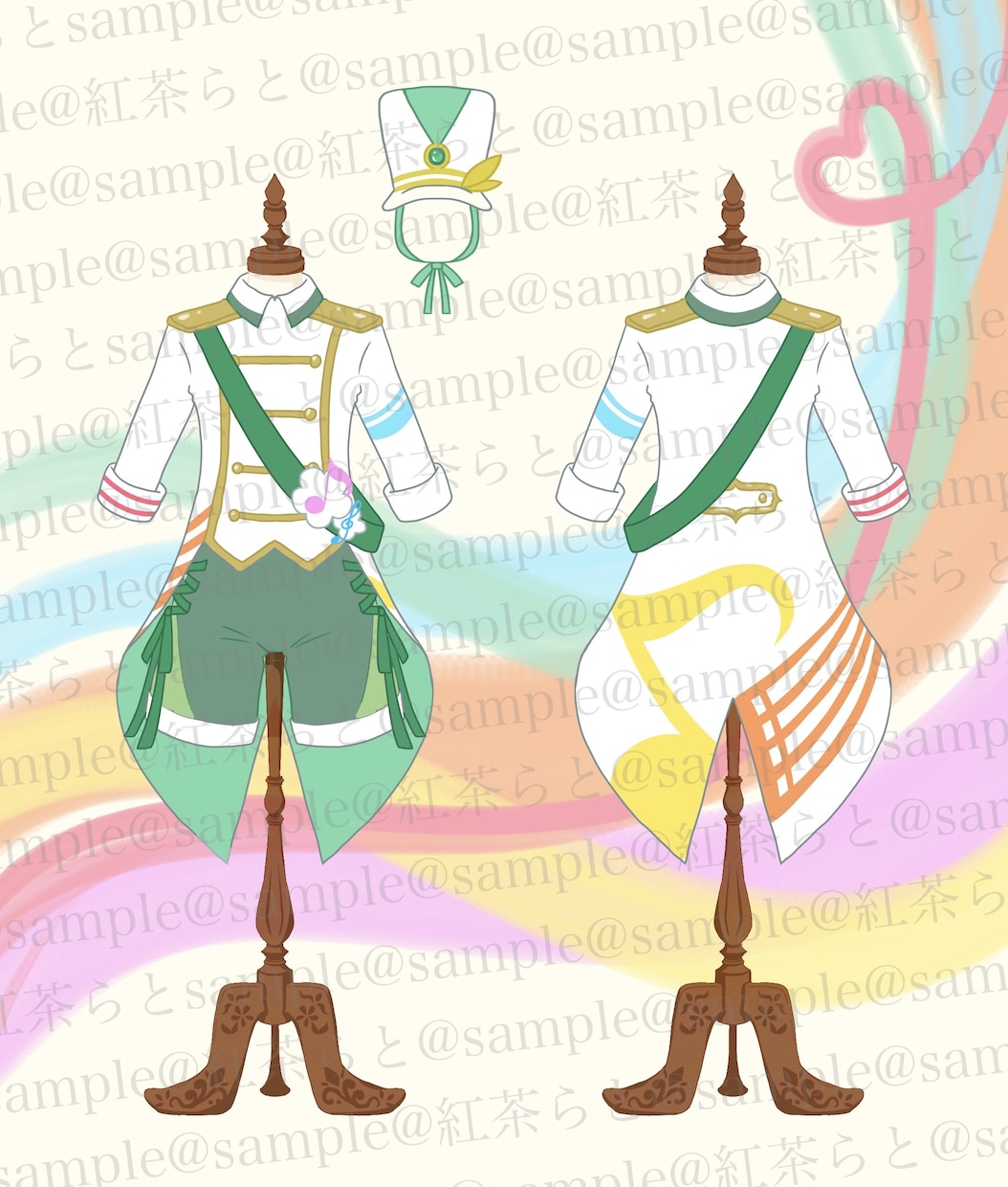 衣装デザインうけたまわります ひらひら、透け素材、装飾多めのアイドル衣装が得意です イメージ5