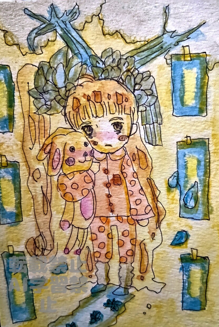 1枚絵作成します 可愛いほんわかする人目を引く、優しい イメージ1