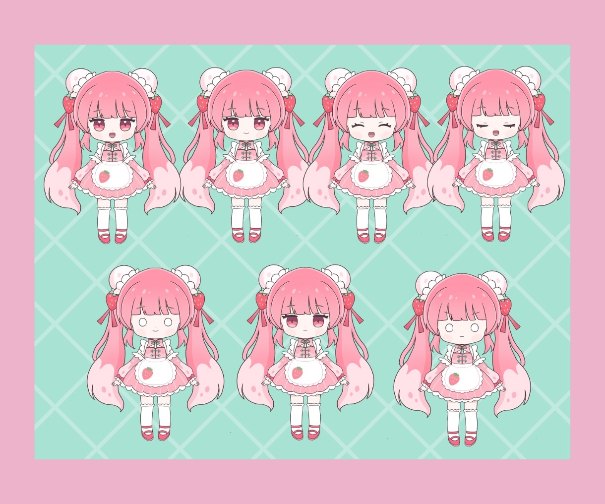 ちびキャラのパーツ分けPSD制作します Live2D対応◎シンプルなパーツ分けのちびキャラ制作します イメージ4