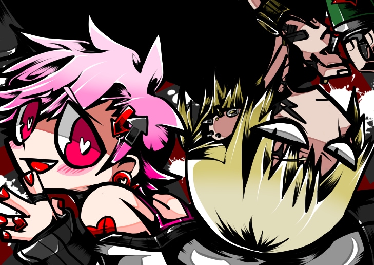 Twitterのヘッダーイラストお描きします カートゥーン寄りデフォルメ、黒ベタ多め着色で作成します！ イメージ4