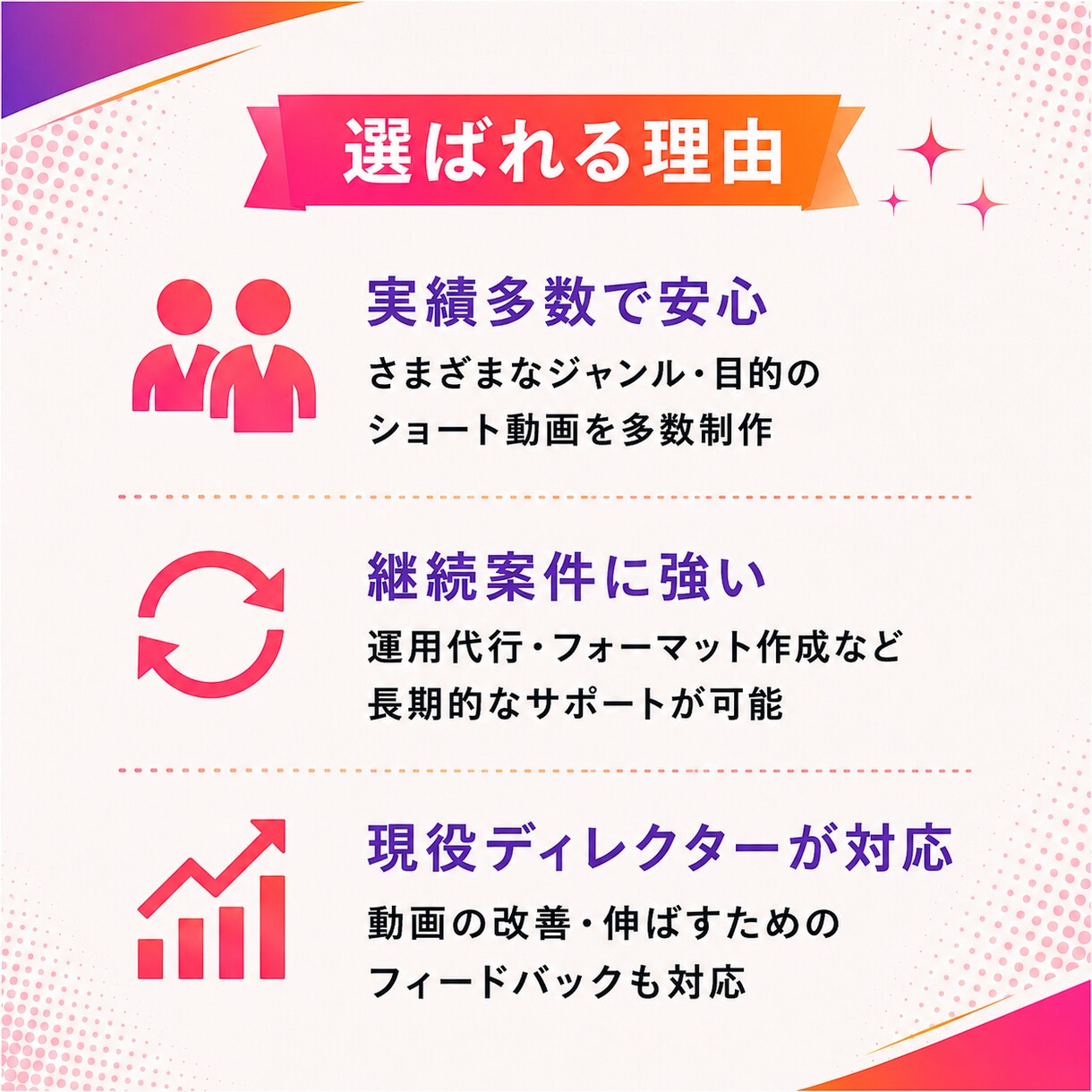 お見積もり無料｜ショート動画承ります 想いをカタチにするお手伝いをさせていただきます イメージ7