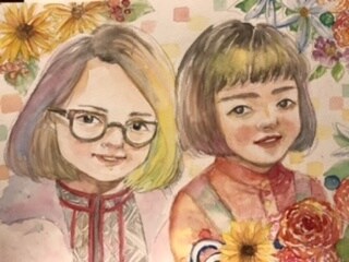 水彩で似顔絵描きます 写真を見てこころで感じたままの色を紙の世界へ♪ イメージ7