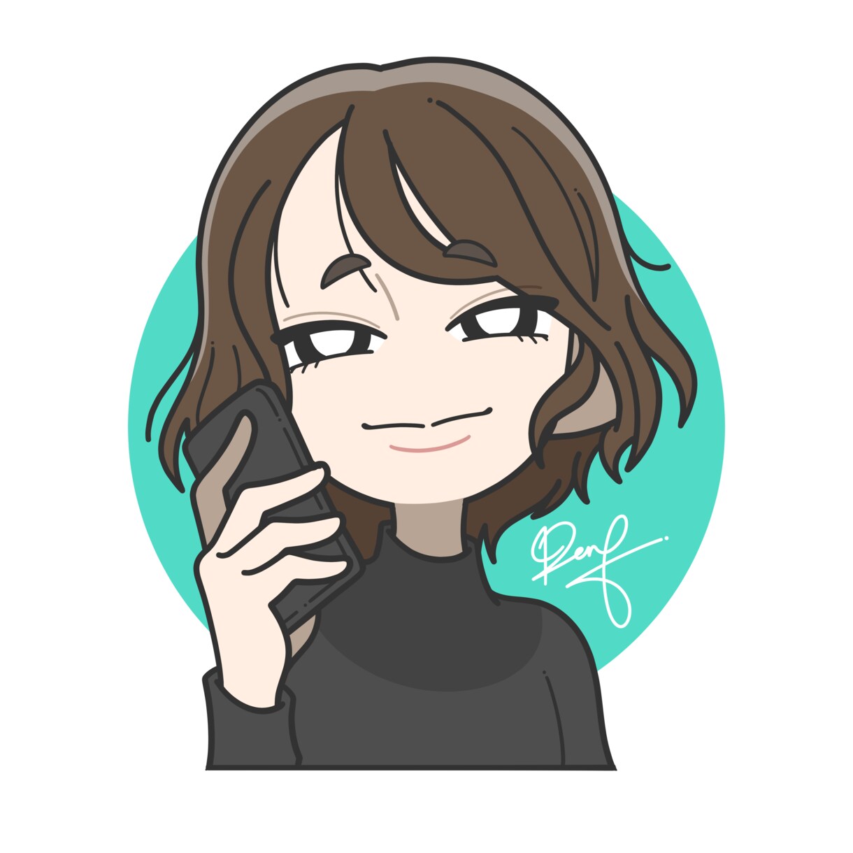 ポップなデフォルメ似顔絵イラスト描きます その他、ペットとの２ショットイラストも！ イメージ9