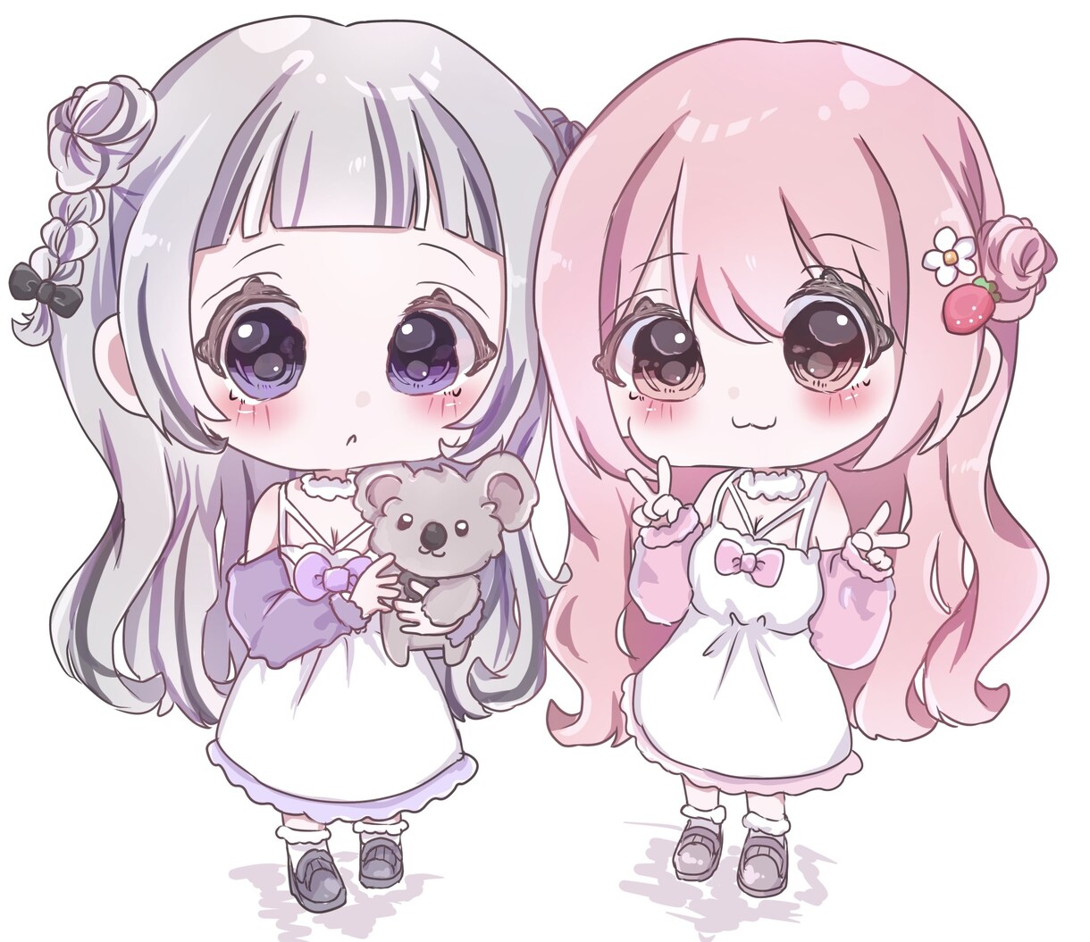 可愛いデフォルメ全身イラスト描きます もちもち！全身デフォルメ♡あなたオリジナル♪ イメージ1
