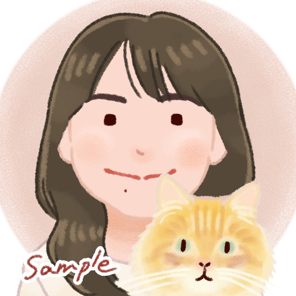 優しく「ゆるふわ」親しみやすい似顔絵を描きます 商用利用可！SNSやブログに。ご家族やお友達への贈り物にも。 イメージ3