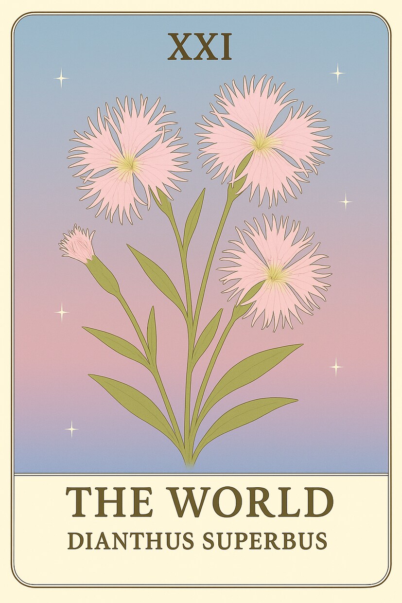 7枚のカードであなたを見つめるリーディング占います ＊野の花で占う自分占い＊オリジナル野の花タロットリーディング イメージ2
