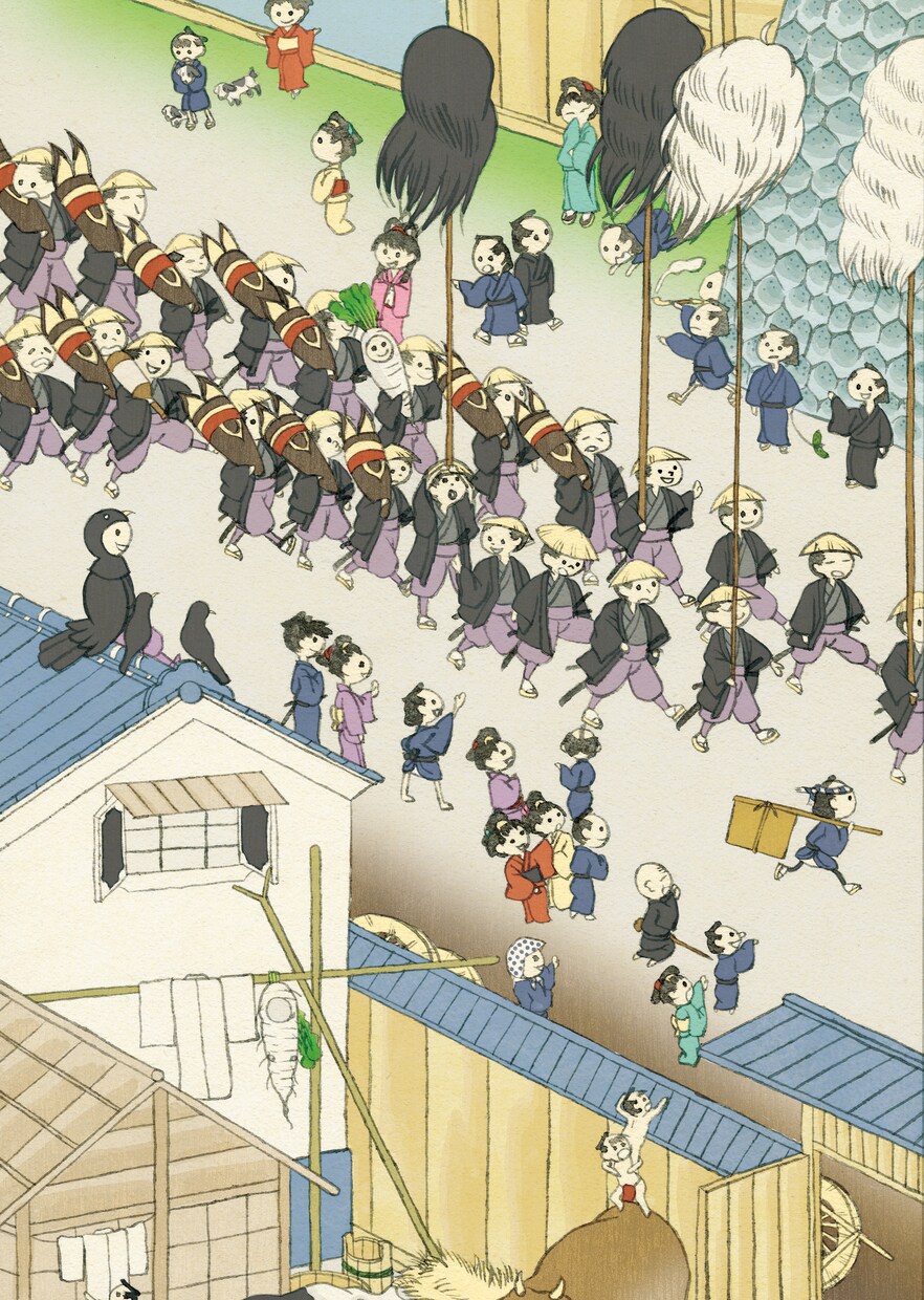 江戸時代のイラスト描きます かわいい！たのしい！おもしろい！お江戸の人達！ イメージ3