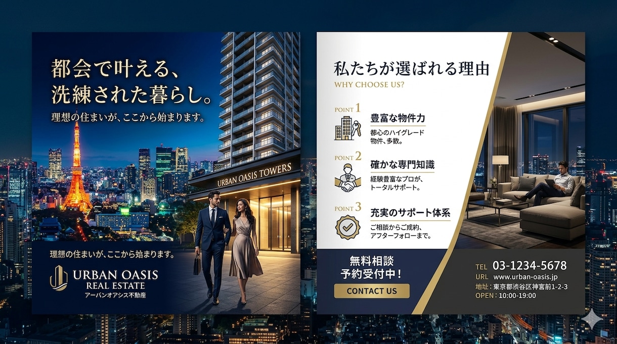 不動産のプロが会社案内を作成致します 低価格でクオリティの高いパンフレットをおつくり致します イメージ1