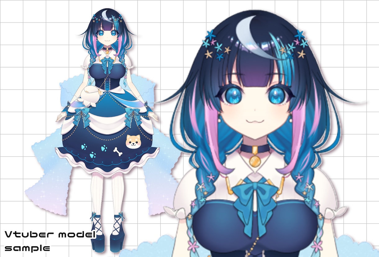 オリジナルのVtuberモデルを制作致します イラストからLive2Dに至るまで制作可能です！ イメージ3
