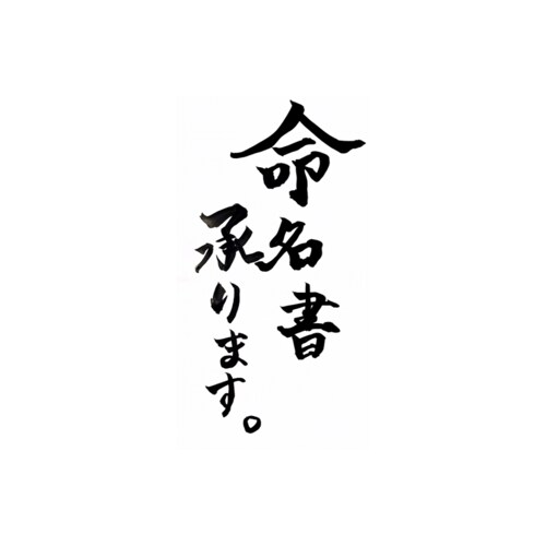 書道師範が命名書承ります シンプル系のオリジナル命名書。心を込めてお書きいたします。 イメージ3