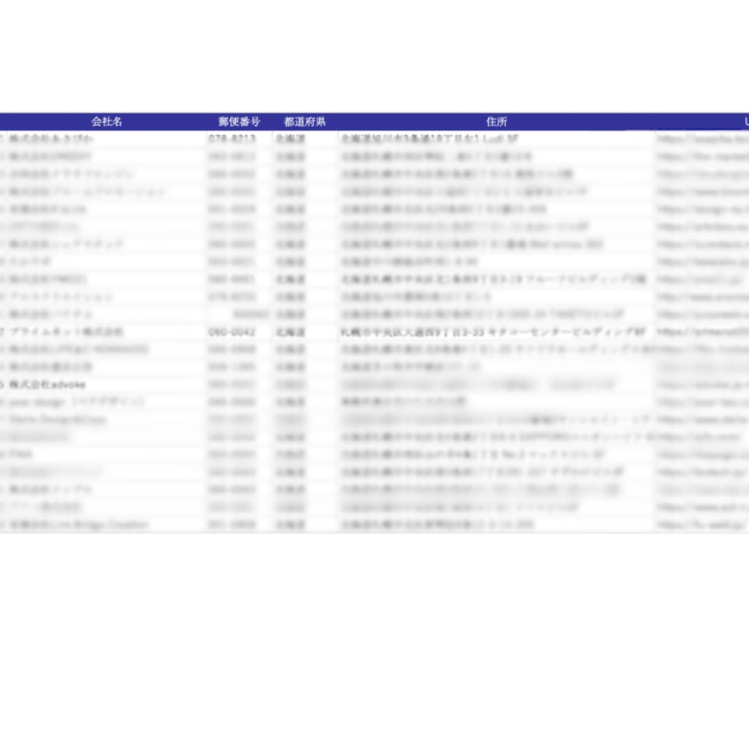 全国のホームページ制作会社の営業リストを即納します 9月末までのキャンペーン価格です。この機会にぜひ！ イメージ2