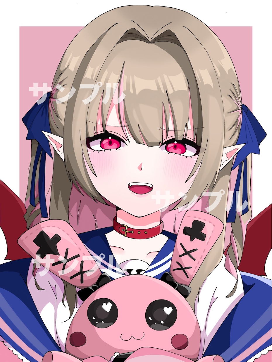 可愛いSNSアイコン・一枚絵描きます 世界にひとつのときめきイラスト イメージ1
