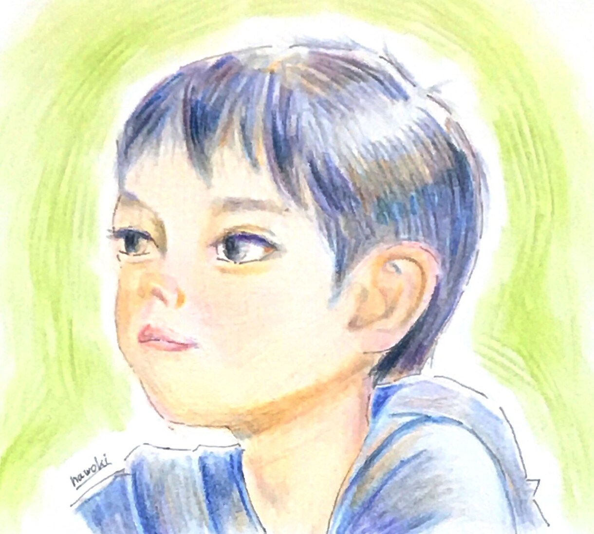 色鉛筆で似顔絵を描きます SNSのアイコン、プレゼントにどうぞ！ イメージ3