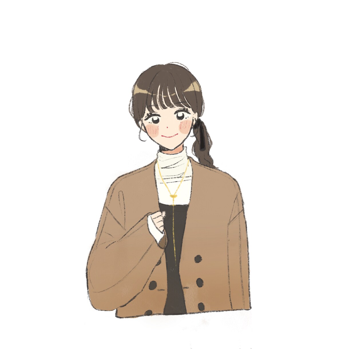お写真を参考に淡い優しいイラスト描きます 記念日や誕生日に〜女の子のイラストが得意です♪ イメージ3