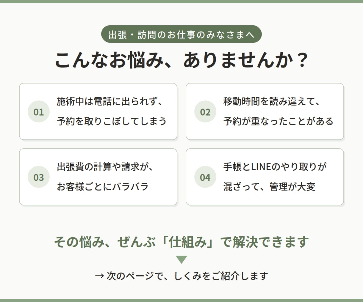 訪問専用！移動時間も計算するLINE予約を作ります 現役理学療法士が作った、移動まで考える訪問専用予約システム イメージ2