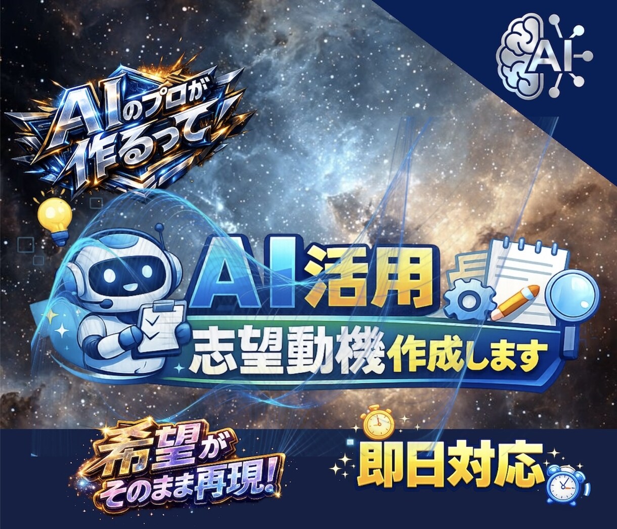 即日対応　バイト・就活の志望動機を作成します AIで自然な自己紹介文を作ります【コピペOK】 イメージ1