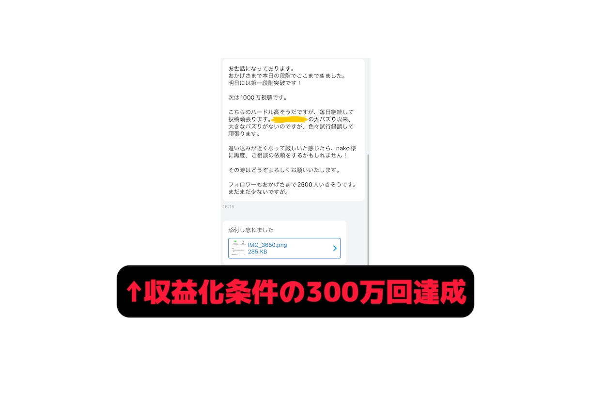 ほぼ知識0の購入者を収益化させた私がサポートします 毎月1000万回再生の私が初心者さんに丁寧にサポートします！ イメージ3