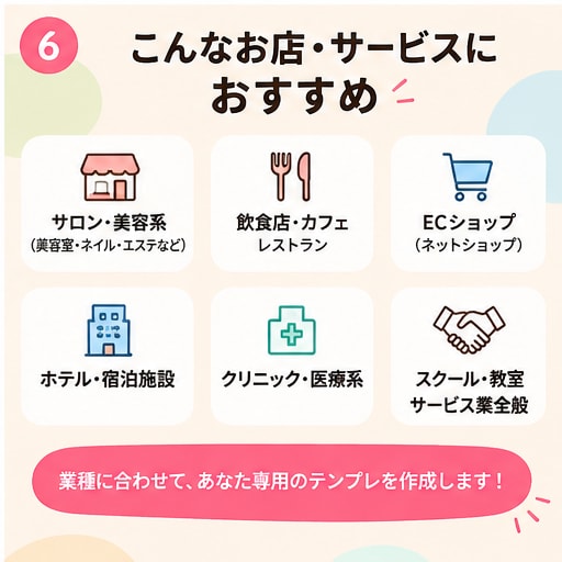 口コミ・レビュー用AI返信テンプレを作ります 高評価・低評価・クレーム返信をラクにします イメージ6