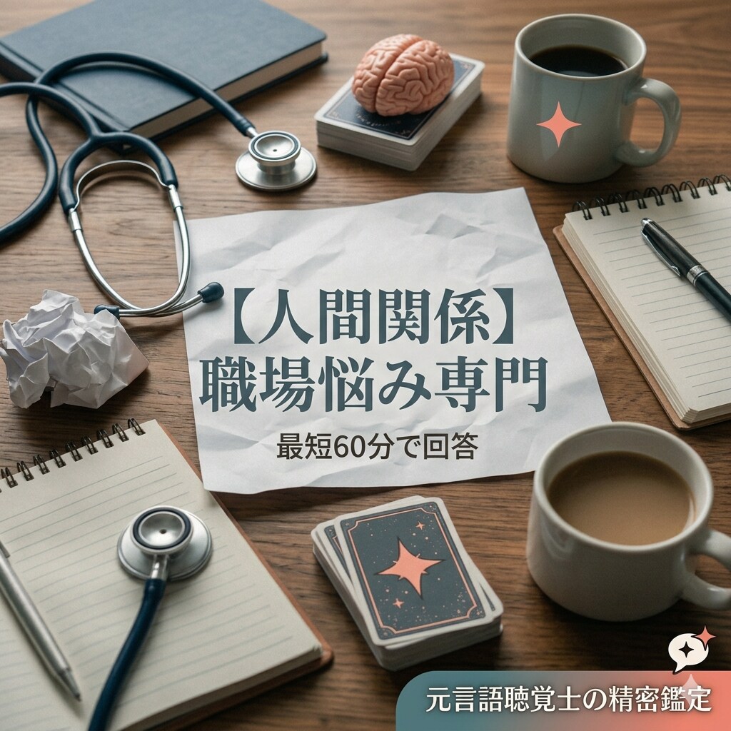 最短60分/元STが対人戦略を届けます 元言語聴覚士の精密鑑定で紐解く人生相談 イメージ1