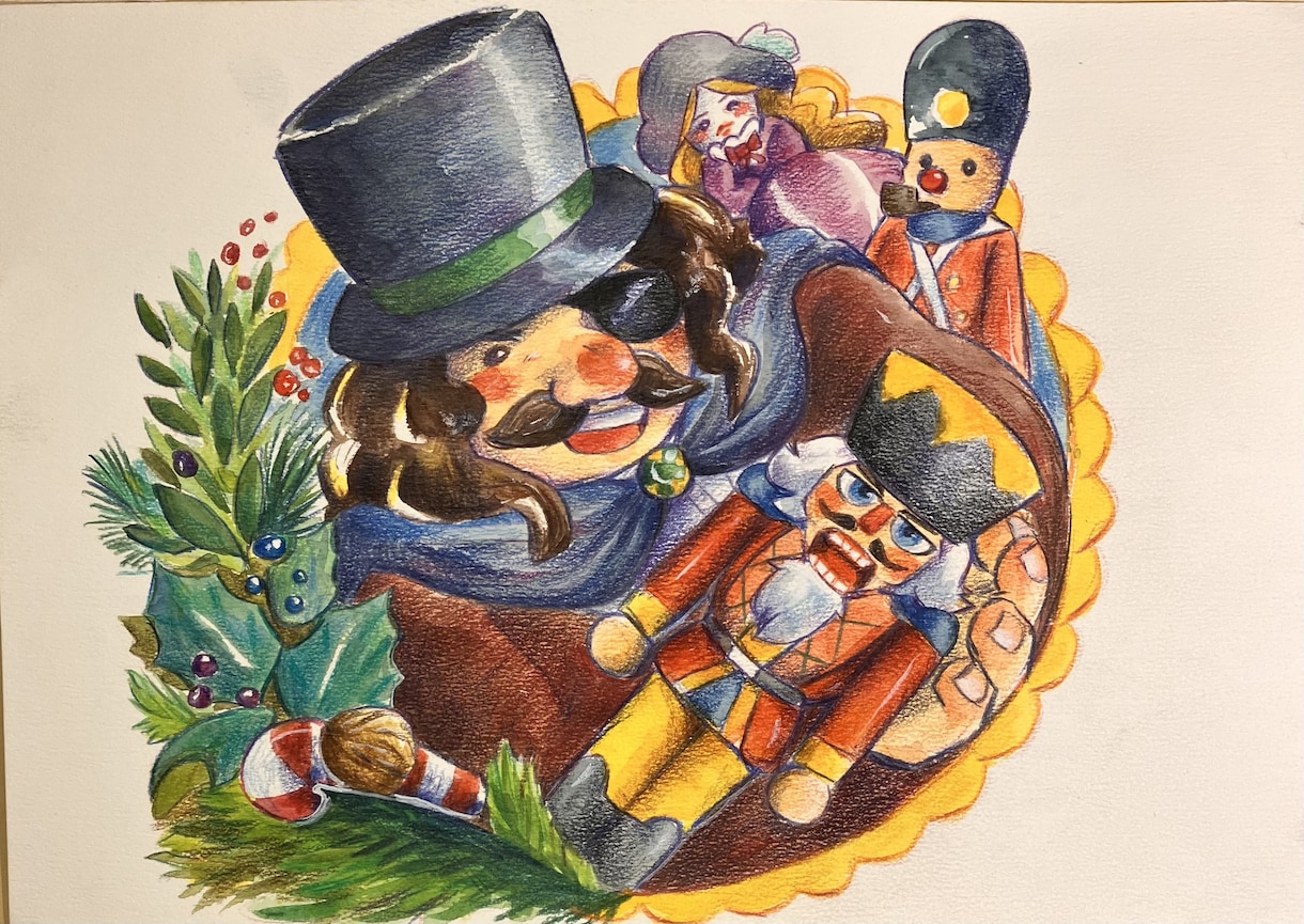 絵本の様な優しいイラストを描きます 水彩と色鉛筆で絵本の様な世界観のイラストを作成します イメージ1