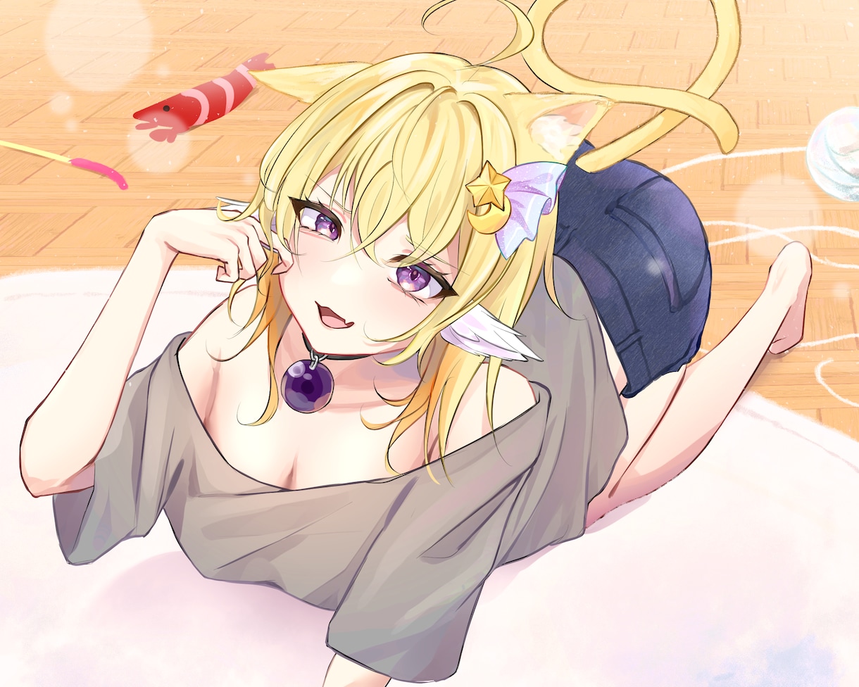 SNSアイコン・一枚絵・配信用立ち絵制作します やわらかく透明感のあるイラストを丁寧に描きます イメージ6