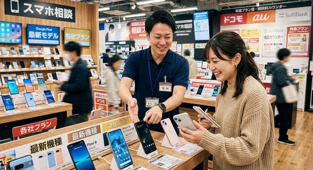あなたの「スマホ選び」をサポートします ご希望からお勧めの機種をご提案します！ イメージ1