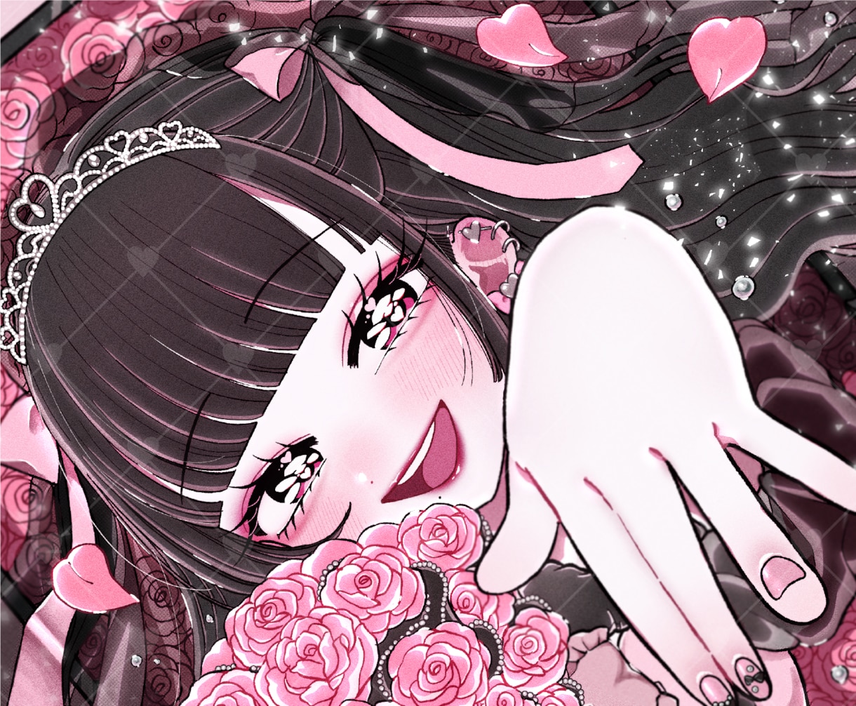 キラキラかわいいくあなたの個性を表現します そこに生きているようなキャラで心にのこる絵を イメージ1