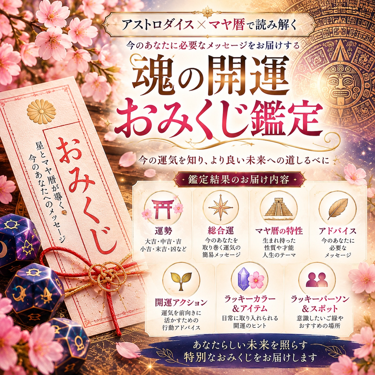 星の導き｜アストロダイスで開運おみくじを届けます 今の運勢を知り、あなたらしい未来を切り拓くヒントに♪ イメージ1