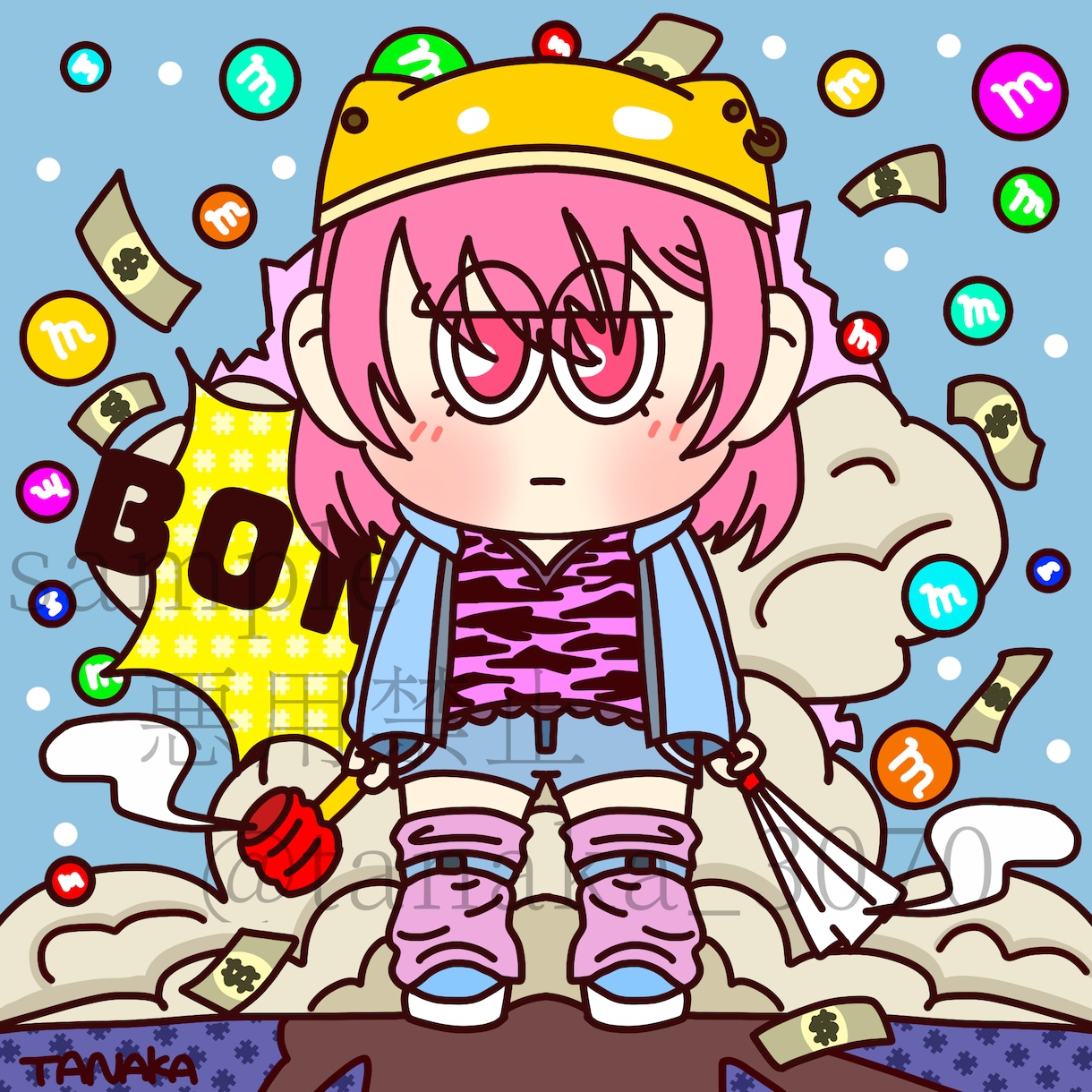 キャッチーで目を引くイラストを描きます 商用/二次◎SNSアイコン.似顔絵.ジャケットなど！！ イメージ6