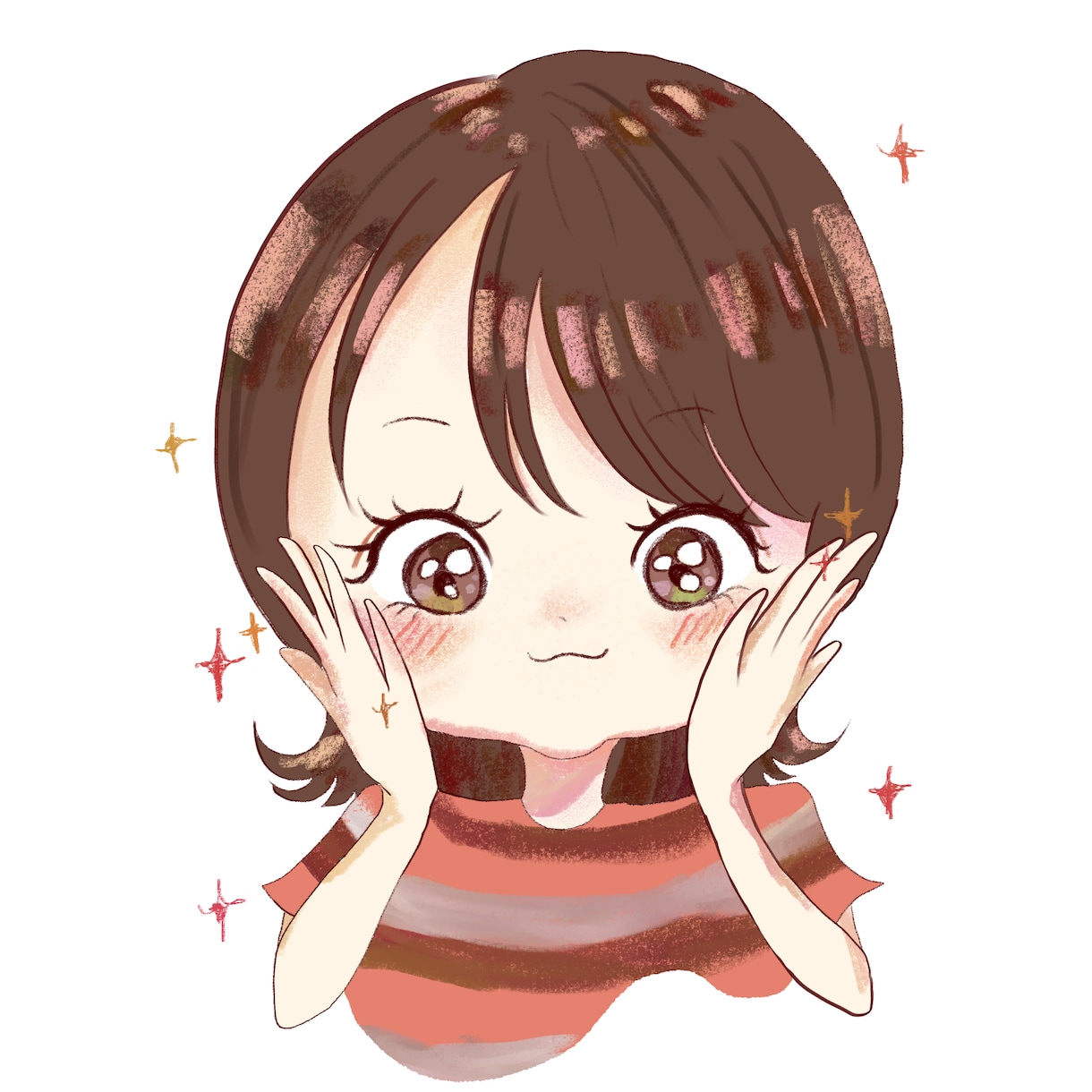 おしゃれ&ポップで可愛い似顔絵描きます 最短3日で納品！SNSアイコン、名刺や大切な方への贈り物に♡ イメージ1