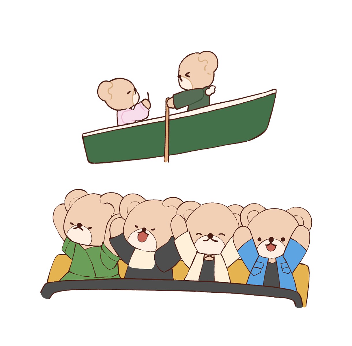 思い出をくまさんと一緒にイラストにします 旅行やサプライズの思い出を素敵な形で残しませんか？ イメージ2
