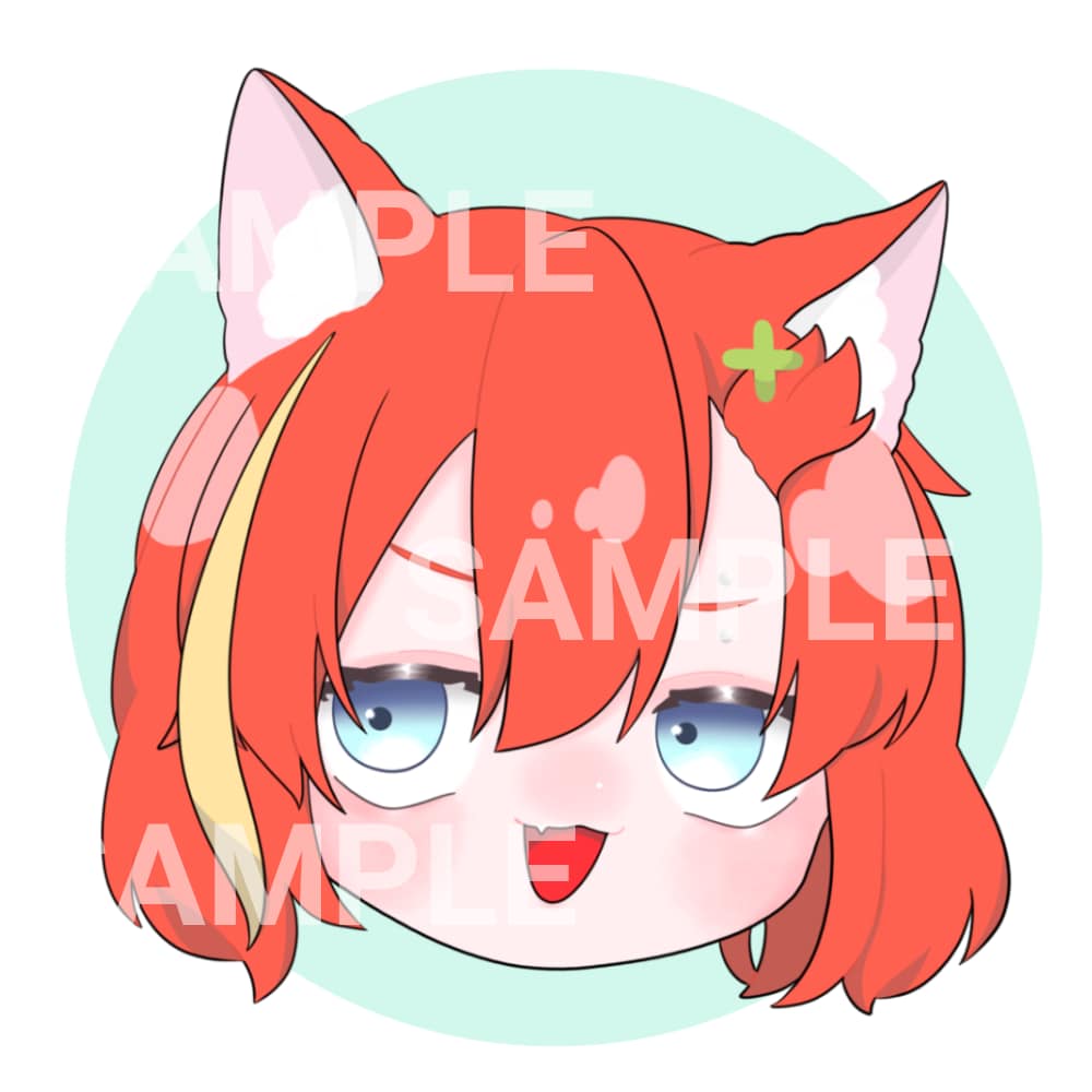 商用利用◎女の子の顔だけデフォルメイラスト描きます ☆各種SNSや動画等に使えます☆ イメージ1