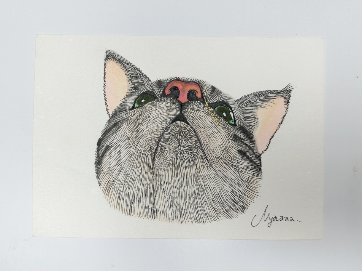 にゃんずわんずのおえかきをします みなさまの愛しい家族を線画でお家に飾りませんか♪ イメージ2