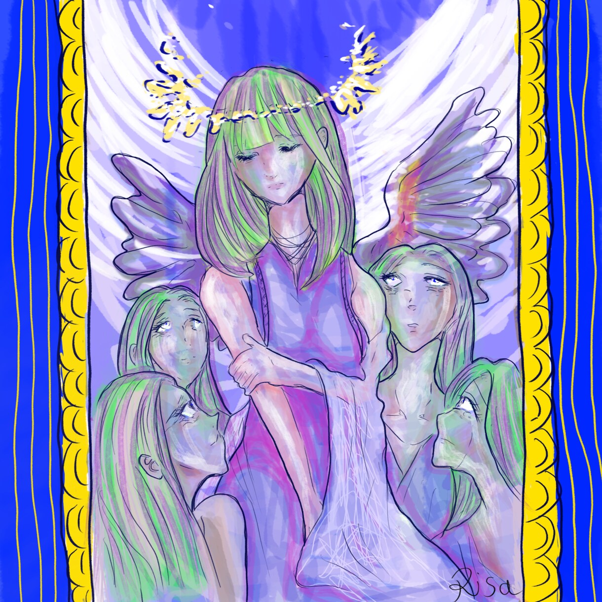 風景や人物画を描きます 若干闇系イラストを得意としております。 イメージ1