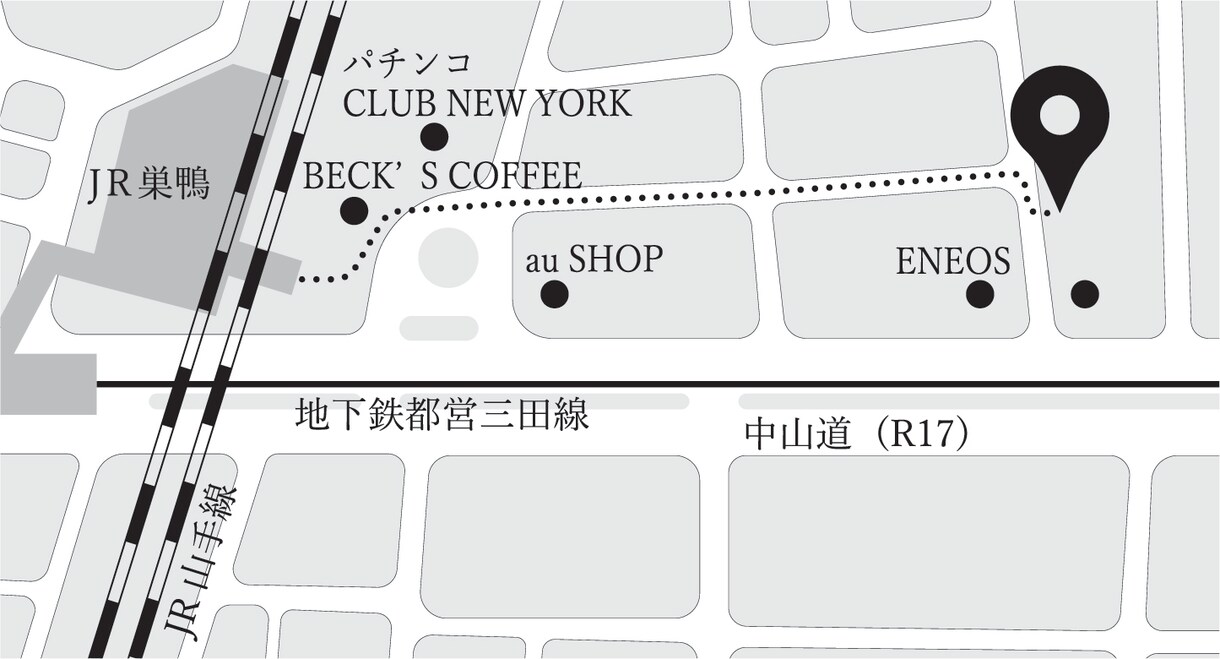 チラシやHPに入れる周辺地図を作成いたします ご利用目的に合わせて様々なテイストで対応します イメージ5