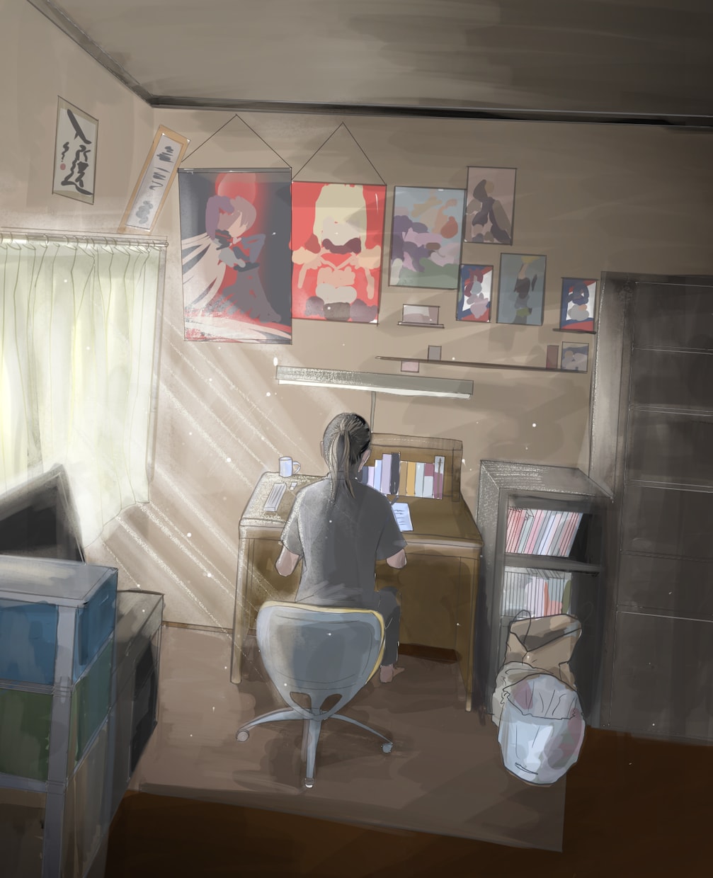 一枚絵の制作をします 現役芸大生、カラーコーディネーターによるイラスト製作 イメージ7