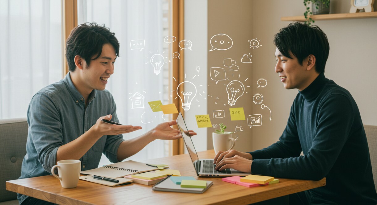 あなたのアイディアを広げるお手伝いをします 漠然としたアイデアや、何もない状態でも構いません イメージ1