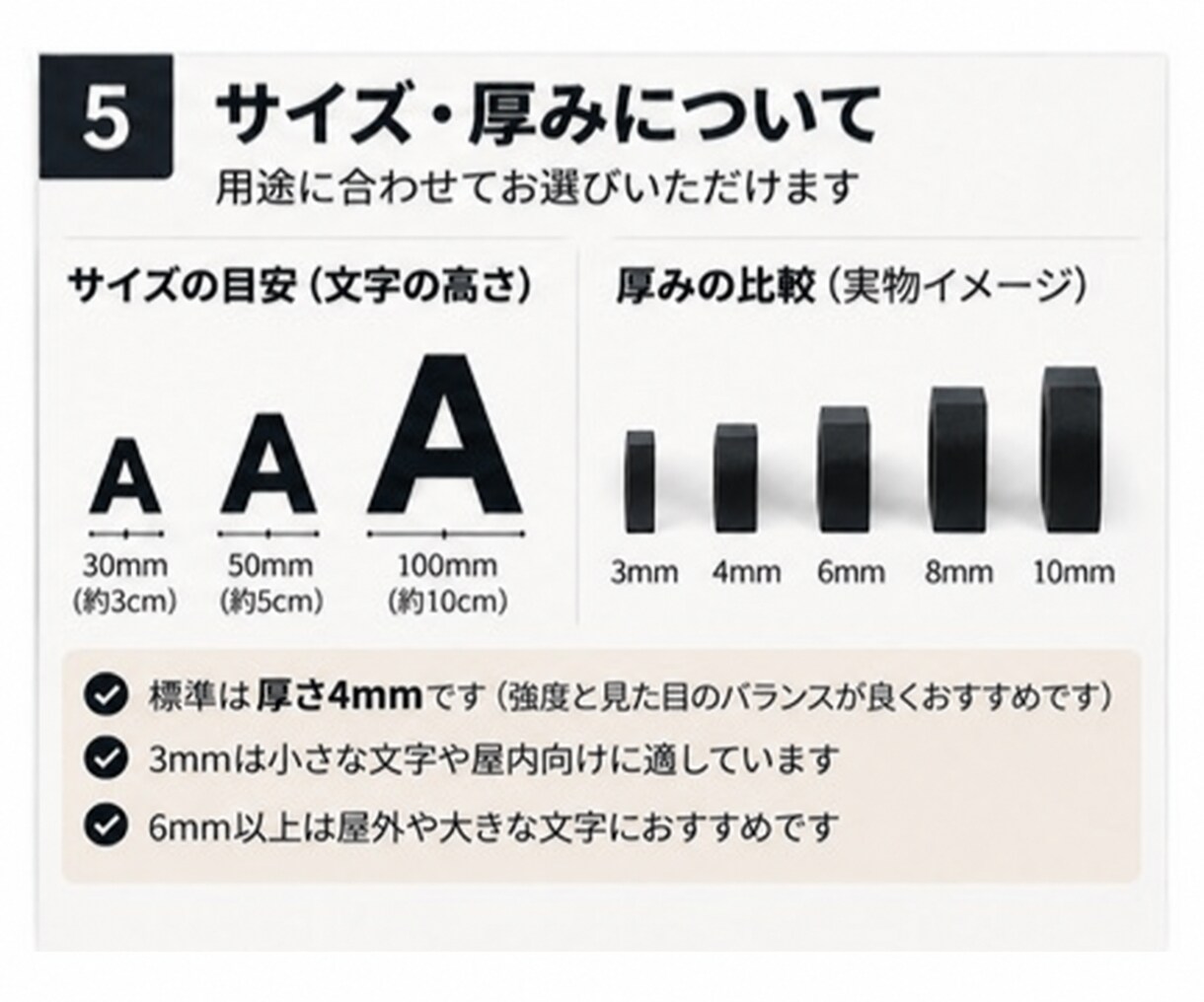 ご希望の文字を3D立体パーツで製作します 表札・部屋番号に！好きな文字を立体パーツに！ イメージ5
