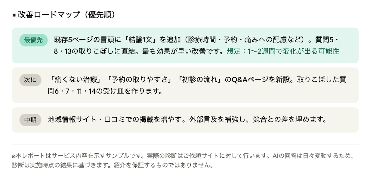 ChatGPTで自社が出てこない原因を診断します SEO専門家がAIに無視される原因を、データに基づき診断 イメージ5